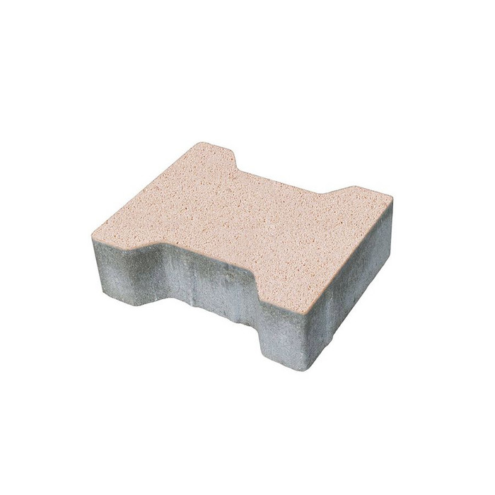 Тротуарная плитка 342 механический завод Катушка 200х165х80 мм, бежевый